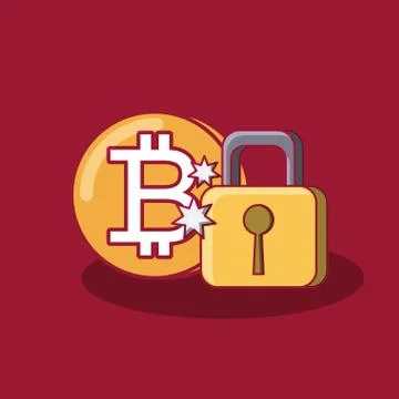 Bitcoin coins design Illustrazione stock