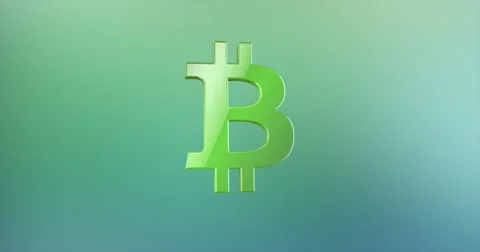 Bitcoin Color 3d Icon Stock Footage 66576370