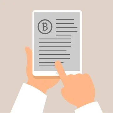 Bitcoin concept and technology icons design, vector illustration Stock Illustration