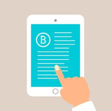 Bitcoin concept and technology icons design, vector illustration Stock Illustration