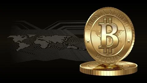 Bitcoin Concept Stock Illustration