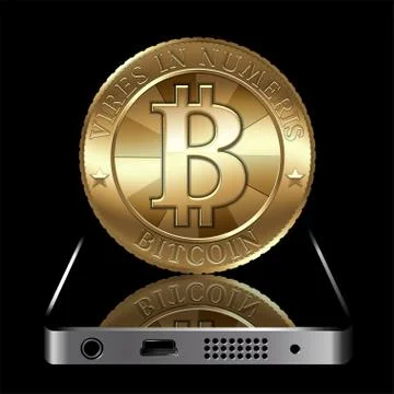 Bitcoin Concept Stock Illustration