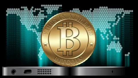 Bitcoin Concept Stock Illustration