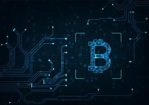 Bitcoin concept Stock Illustration