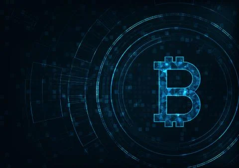 Bitcoin concept Stock Illustration