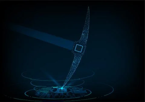 Bitcoin concept. Stock Illustration