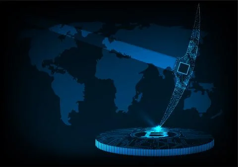 Bitcoin concept. Stock Illustration