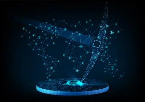 Bitcoin concept. Stock Illustration