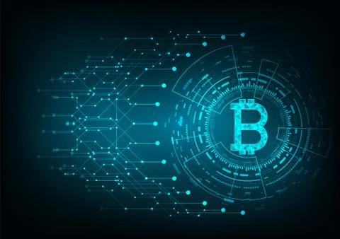 Bitcoin concept Stock Illustration