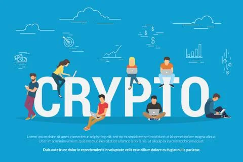 Bitcoin concept illustration Illustrazione stock