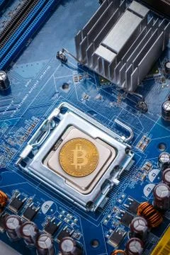 Bitcoin concept Stock Photos