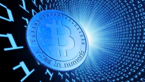 Bitcoin, conceptual artwork 스톡 일러스트