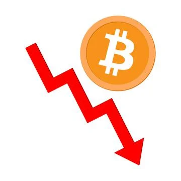Bitcoin Crash Stock Illustration