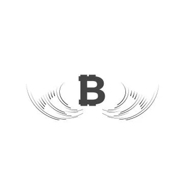 Bitcoin Cripto currency blockchain. Bitcoin flat logo on white background Stock Illustration