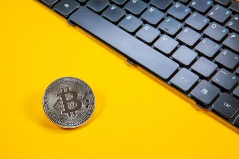 Bitcoin criptocurrency trading bussines mining coins Stock Photos
