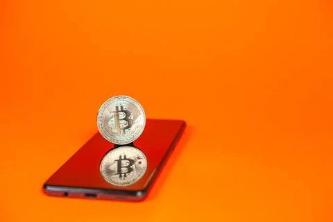 Bitcoin criptocurrency trading bussines Stock Photos