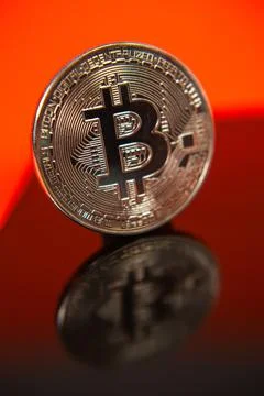 Bitcoin criptocurrency trading bussines Stock Photos