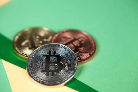Bitcoin criptocurrency trading bussines Stock Photos