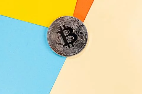 Bitcoin criptocurrency trading bussines Stock Photos