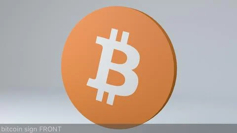 Bitcoin Crypto Currency 3D Logo 3D Model