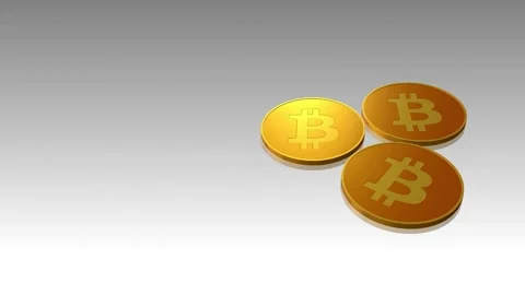 Bitcoin crypto currency digital technology on circuit board. Future Technology. 스톡 동영상 336443601