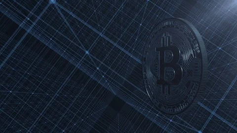 Bitcoin. Crypto currency. Video stock 82854484