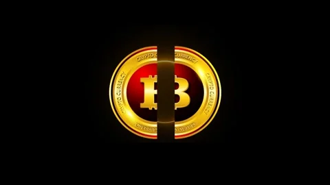 Bitcoin crypto currency halving green screen background Stock Footage 255041616