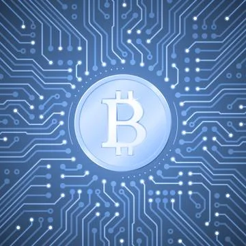 Bitcoin Crypto-Currency Stock-Illustration