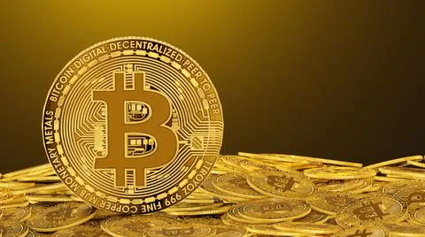 Bitcoin Crypto currency Stock Illustration