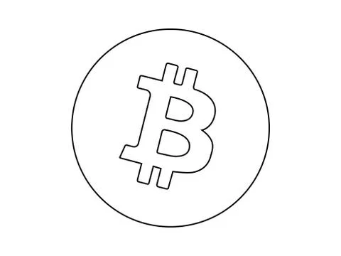 Bitcoin crypto currency logo vector Stock Illustration