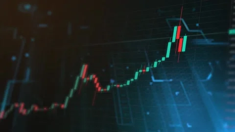 Bitcoin Crypto Finance Trading Chart 01 스톡 동영상 166949161