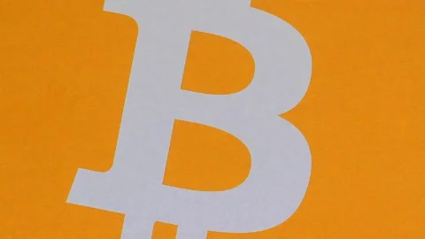Bitcoin crypto spinning background. bitcoin animation. 스톡 동영상 221252872