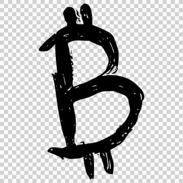 Bitcoin crypto symbol Ilustração Stock