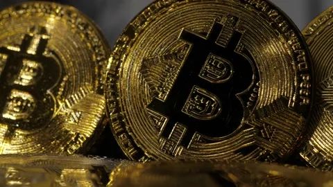Bitcoin, Crypto, Very Long, Slow Pan Right, Cryptocurrency 库存影片 221654960