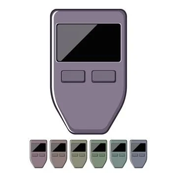 Bitcoin crypto wallet cartoon vector graphic イラスト素材