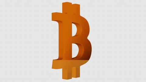 Bitcoin Cryptocurrency 3D Animation with Alpha channel Stockbeeldmateriaal 138931346