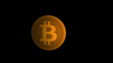 Bitcoin Cryptocurrency Animation with Blockchain Digital Network Background Vídeos de archivo 331420423
