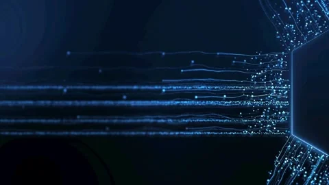 Bitcoin Cryptocurrency Blockchain HUD style blue display decoration background Stock Footage 336442633