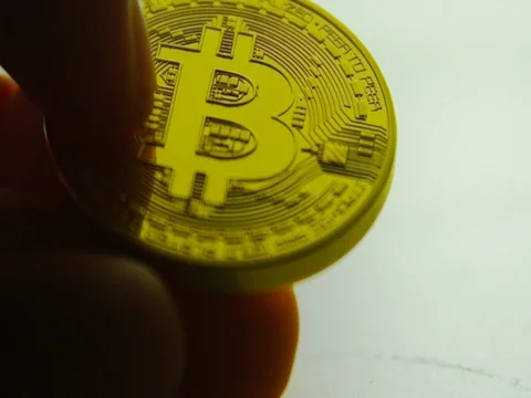 BITCOIN - CRYPTOCURRENCY - COIN Stock-Footage 83059733
