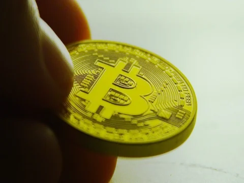 BITCOIN - CRYPTOCURRENCY - COIN Stock-Footage 83059784