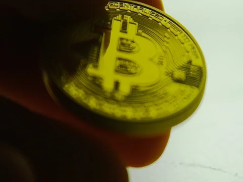 BITCOIN - CRYPTOCURRENCY - COIN Stock-Footage 83223139