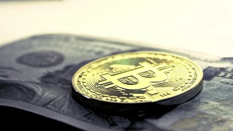 BITCOIN - CRYPTOCURRENCY - COIN Stock Footage 83226099