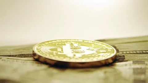 BITCOIN - CRYPTOCURRENCY - COIN Stock Footage 83226193