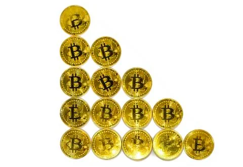 Bitcoin cryptocurrency coin Stock Photos
