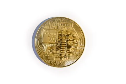 Bitcoin cryptocurrency coin Foto stock