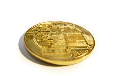 Bitcoin cryptocurrency coin Stock Photos