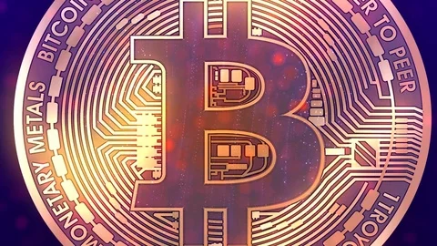 Bitcoin cryptocurrency concept Stock Footage 88601831