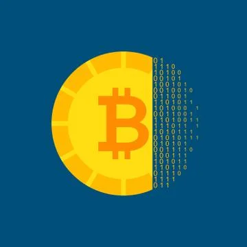 Bitcoin Cryptocurrency Concept イラスト素材