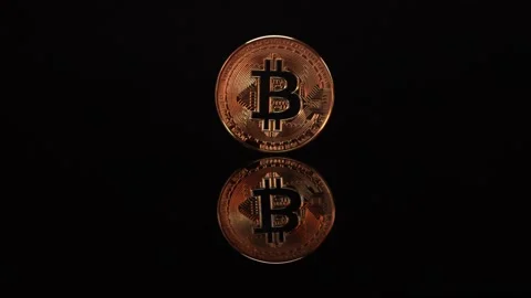 Bitcoin Cryptocurrency Digital Bit Coin BTC Currency, Stock Footage 152867135