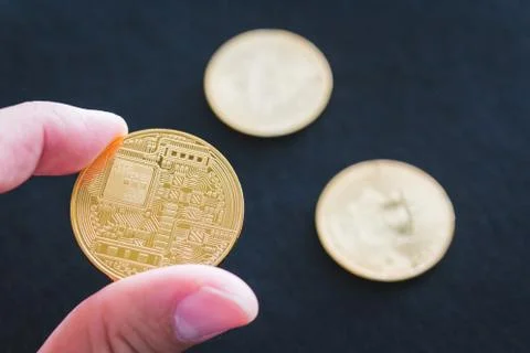 Bitcoin Cryptocurrency Digital Bit Coin BTC Currency Foto stock